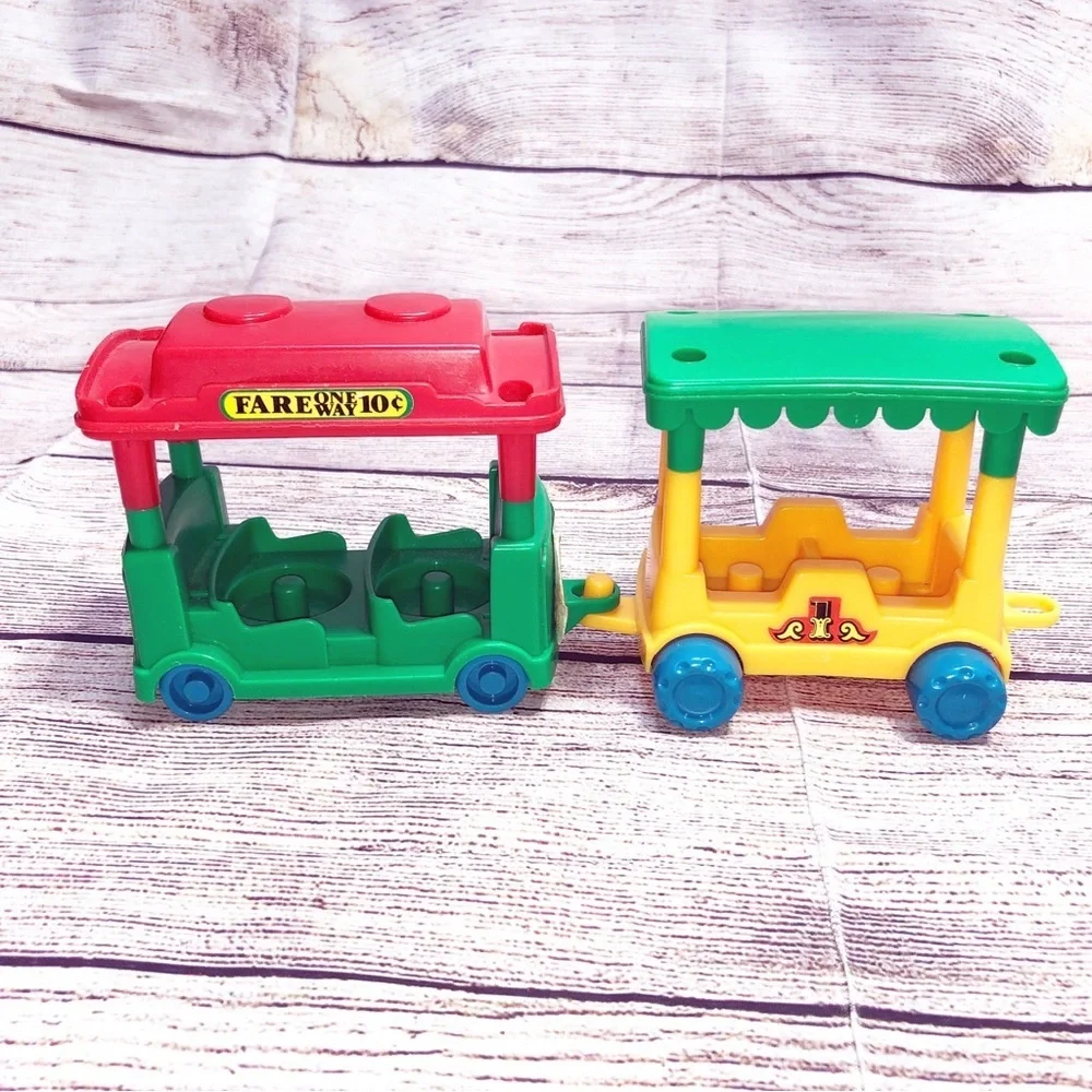Vintage 1980's Lil Playmates Disney Mickey Mouse Train Set